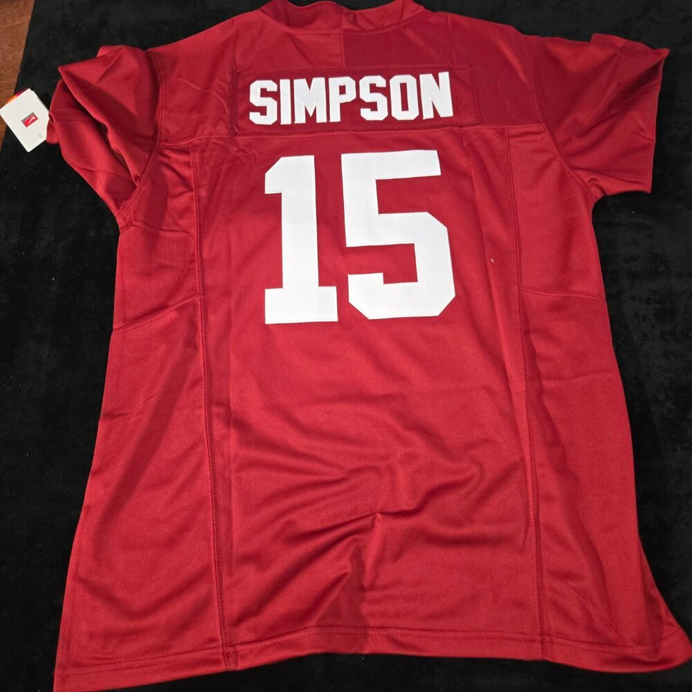 New Logo Athletic Men's Alabama Crimson Tide Crimson/White Football Jersey